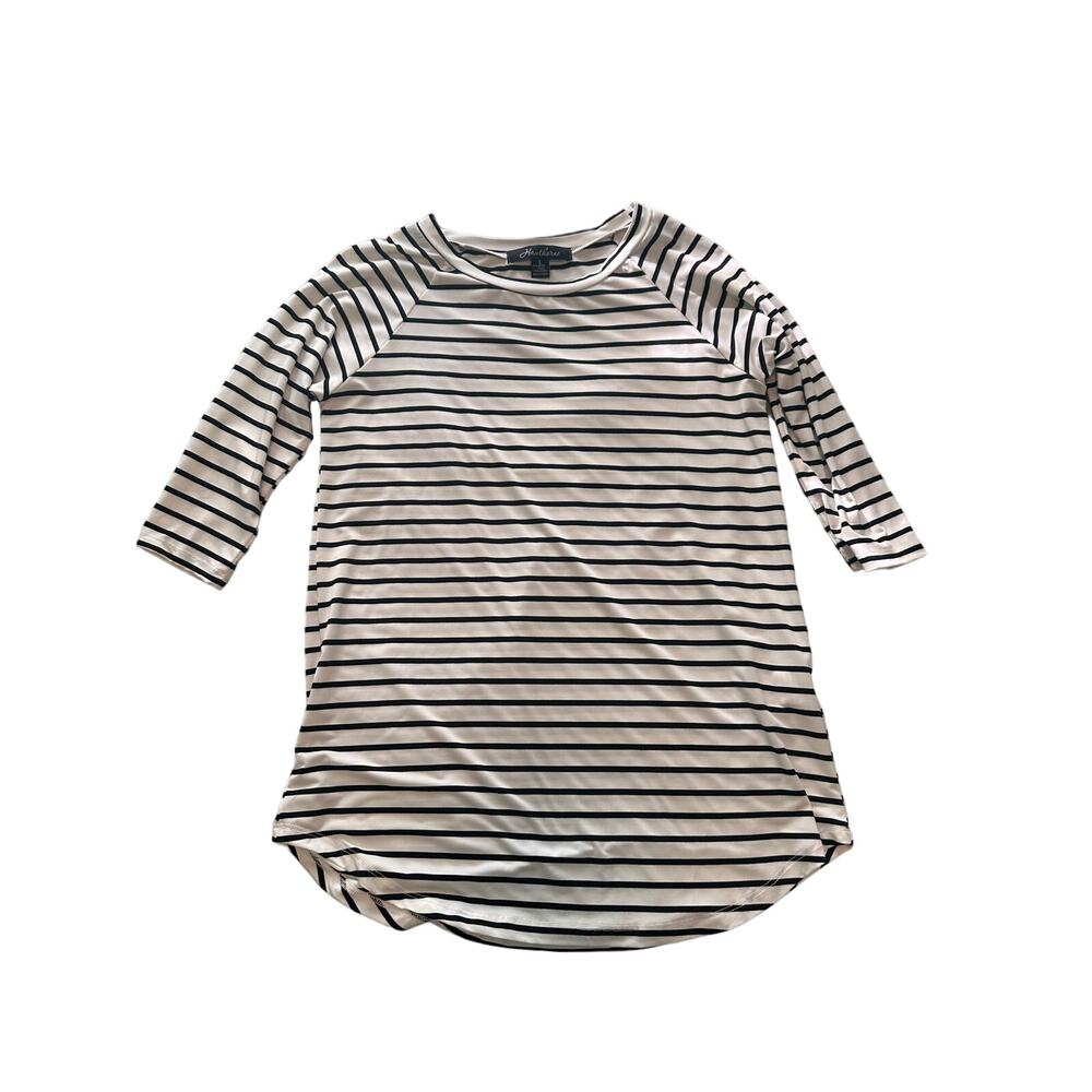 Hawthorne - Womans quarter sleeve striped tunic size Large